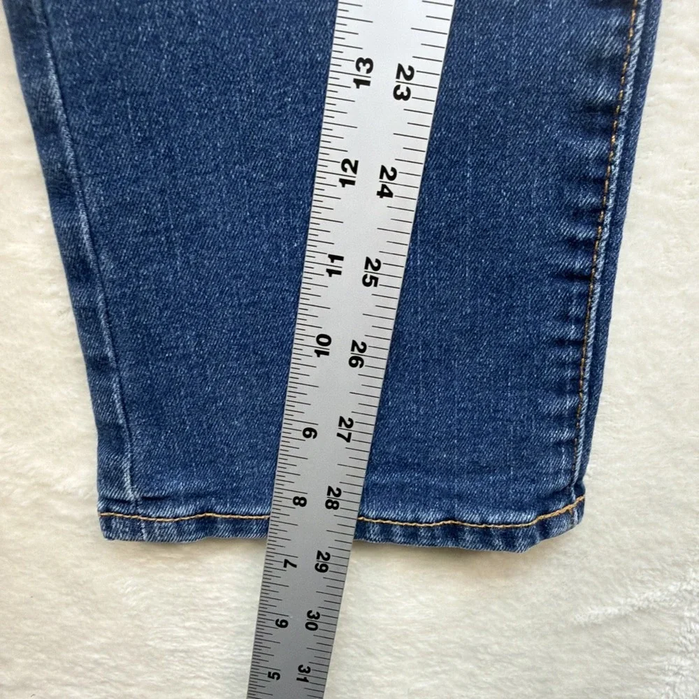Gap Kids Straight Slim Jeans Medium Wash Girls Size 14 Stretch Denim